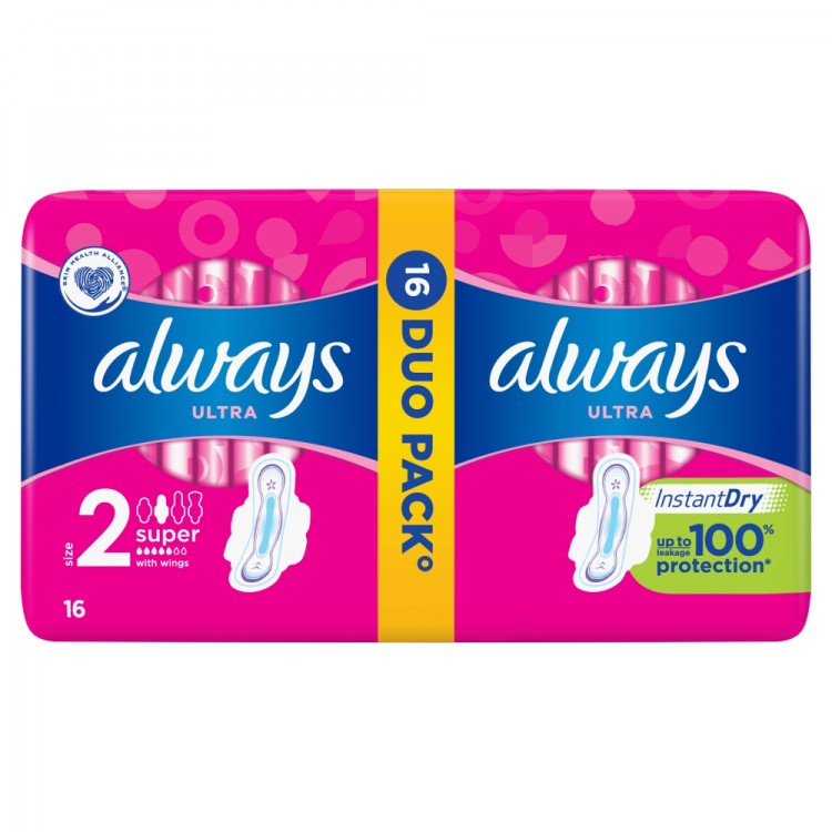 Always ultra super plus Duo 2x8ks 5hvězd | Zdravotnické potřeby - Dámská intimní hygiena Always ultra super plus Duo 2x8ks 5hvězd | Zdravotnické potřeby - Dámská intimní hygiena